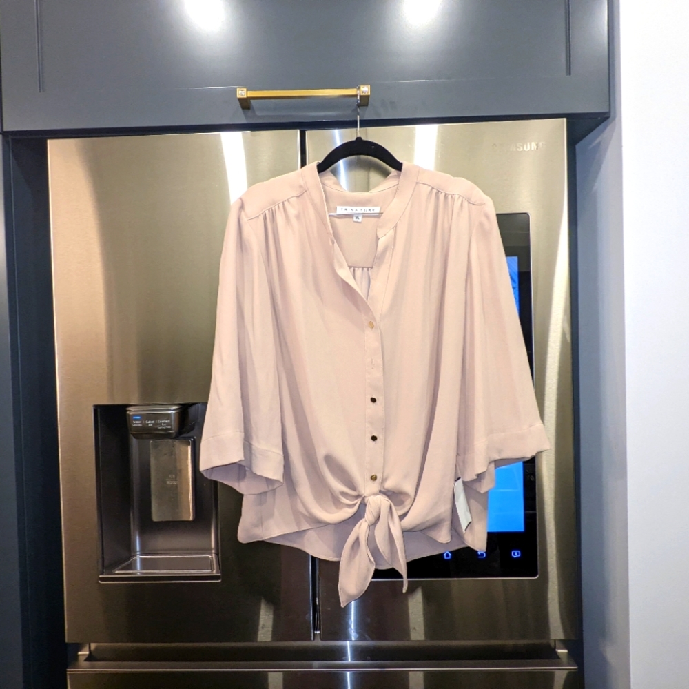Trina Turk Tie Front Blouse XL
